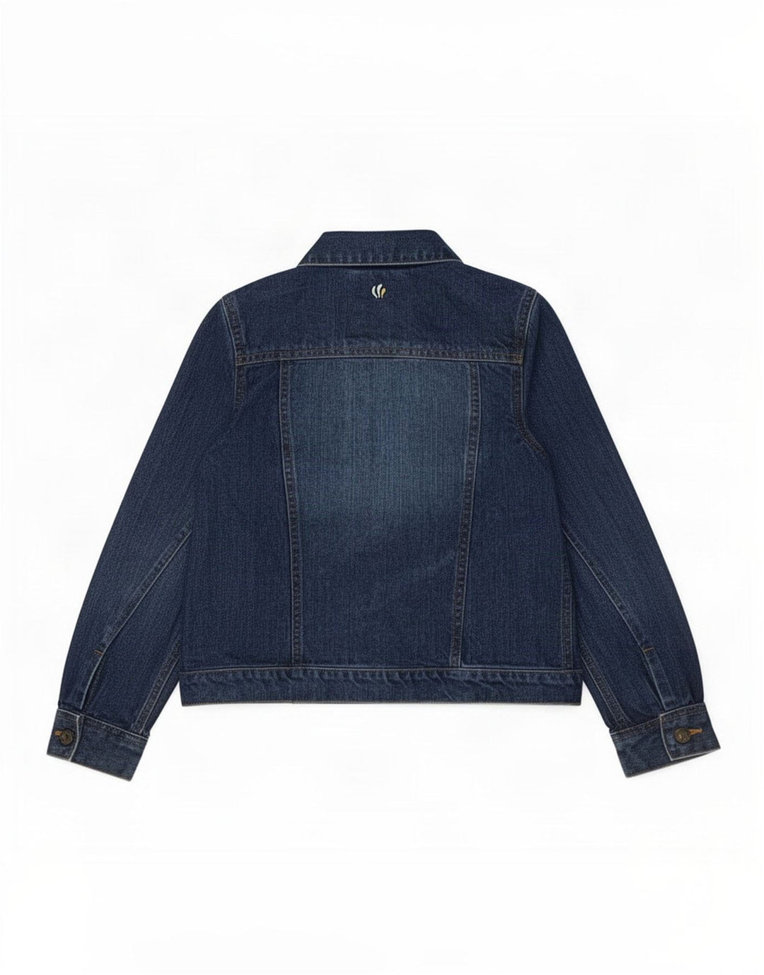 Fat Face piger denimjakke 9-10 år blå bomuldssommerfugl