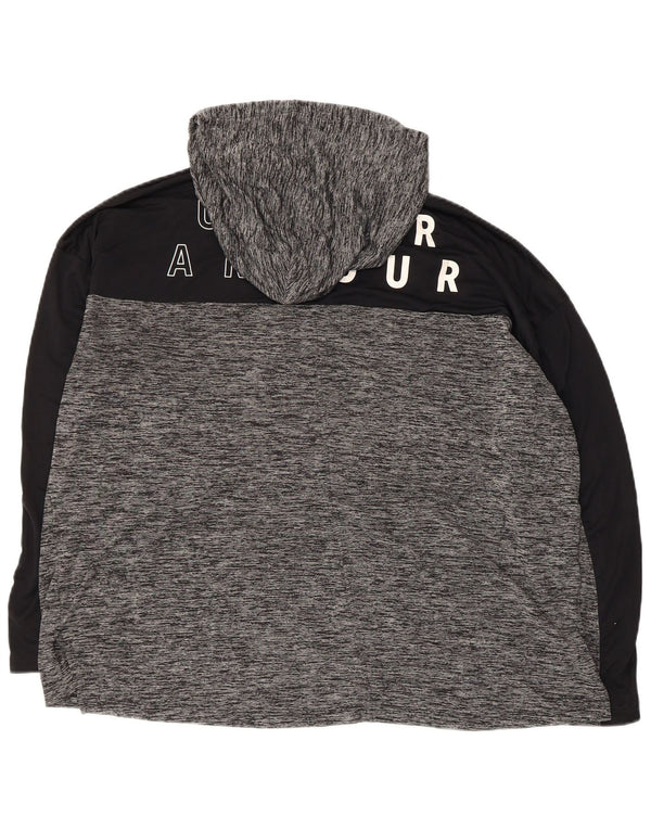 UNDER ARMOUR Dame Heat Gear Oversized hættetrøje Jumper UK 18 XL Grå