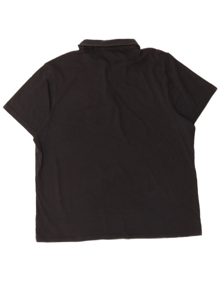 MICHAEL KORS Mens Polo Shirt 2XL Black Cotton