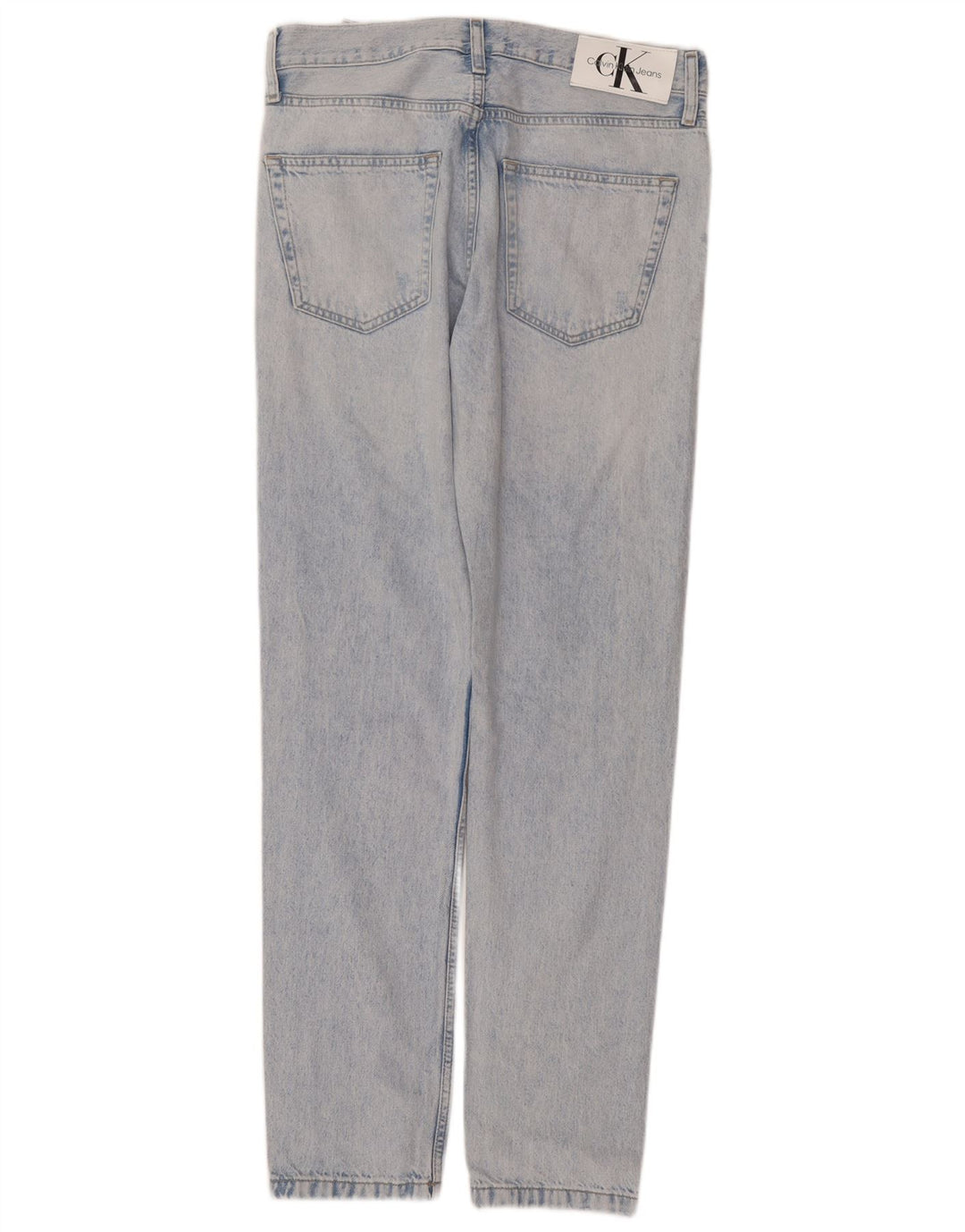 Calvin Klein Herre Distressed Slim Jeans W30 L33 Blå Bomuld