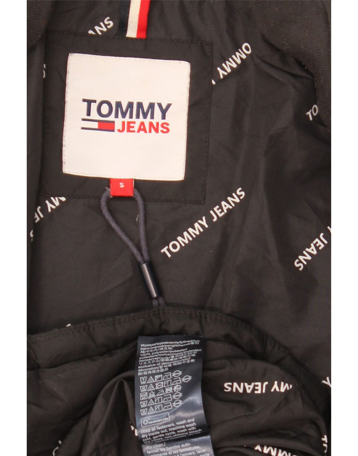 Tommy Hilfiger Dame Oversized Polstret Frakke UK 10 Small Black Polyester