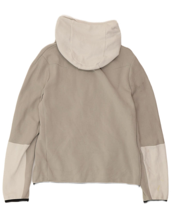 NIKE hættetrøje med lynlås til drenge 13-14 år XL Grå Colourblock Bomuld