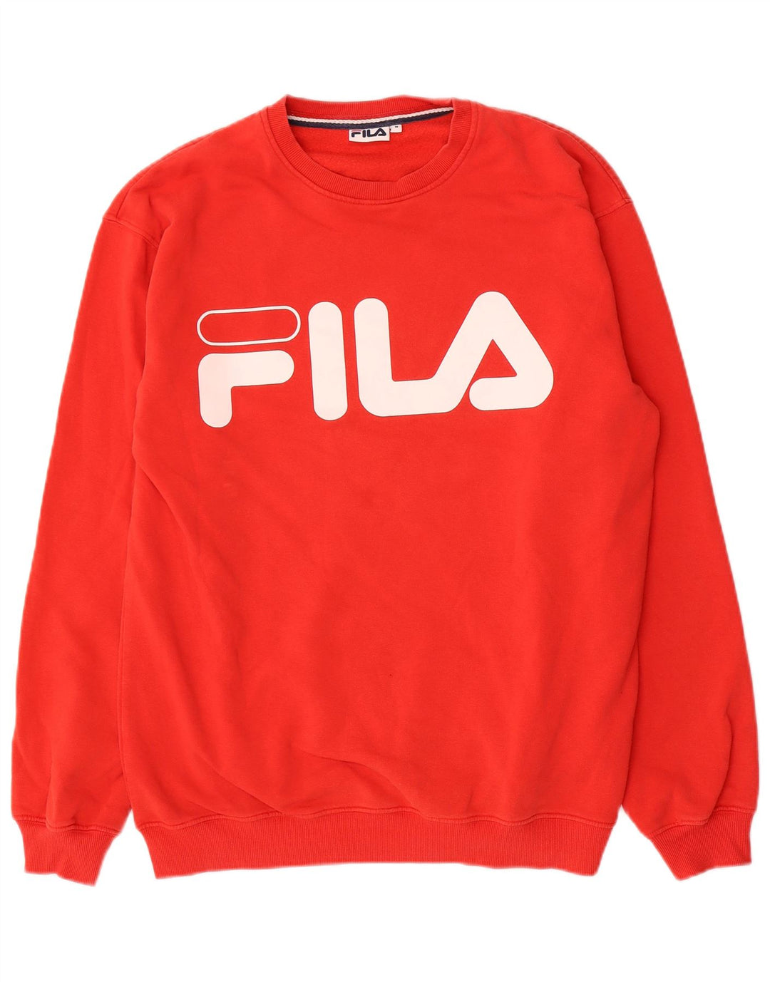 Fila Herre grafisk sweatshirt Jumper Medium Rød Bomuld