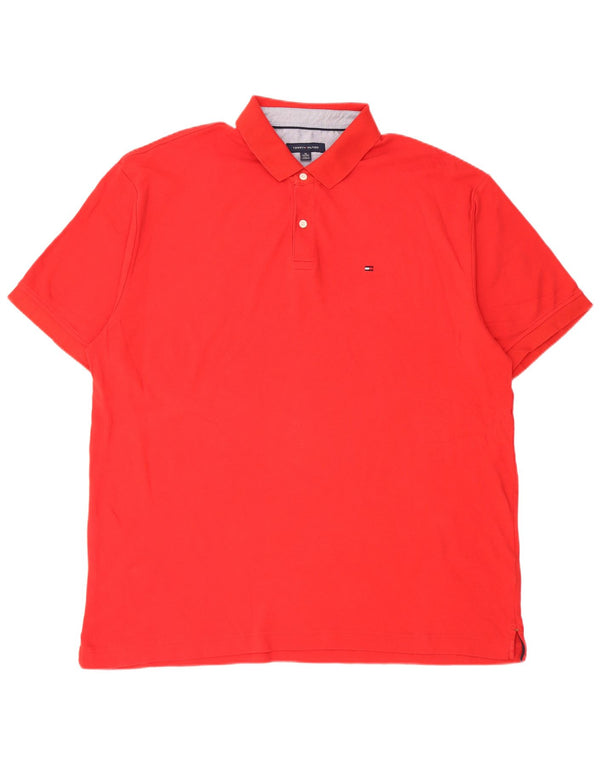 Tommy Hilfiger Herre Polo Shirt XL Rød Bomuld