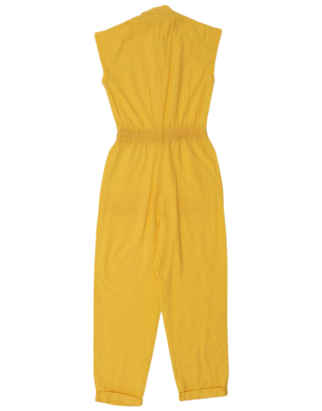 Vintage Dame Ærmeløs Jumpsuit IT 40 Lille Gul
