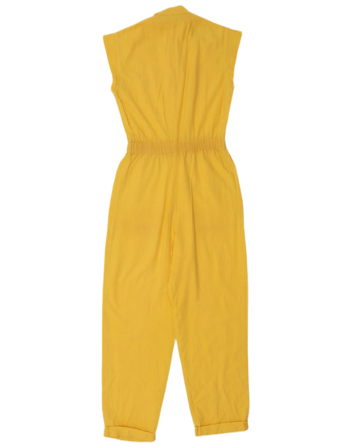 Vintage Dame Ærmeløs Jumpsuit IT 40 Lille Gul