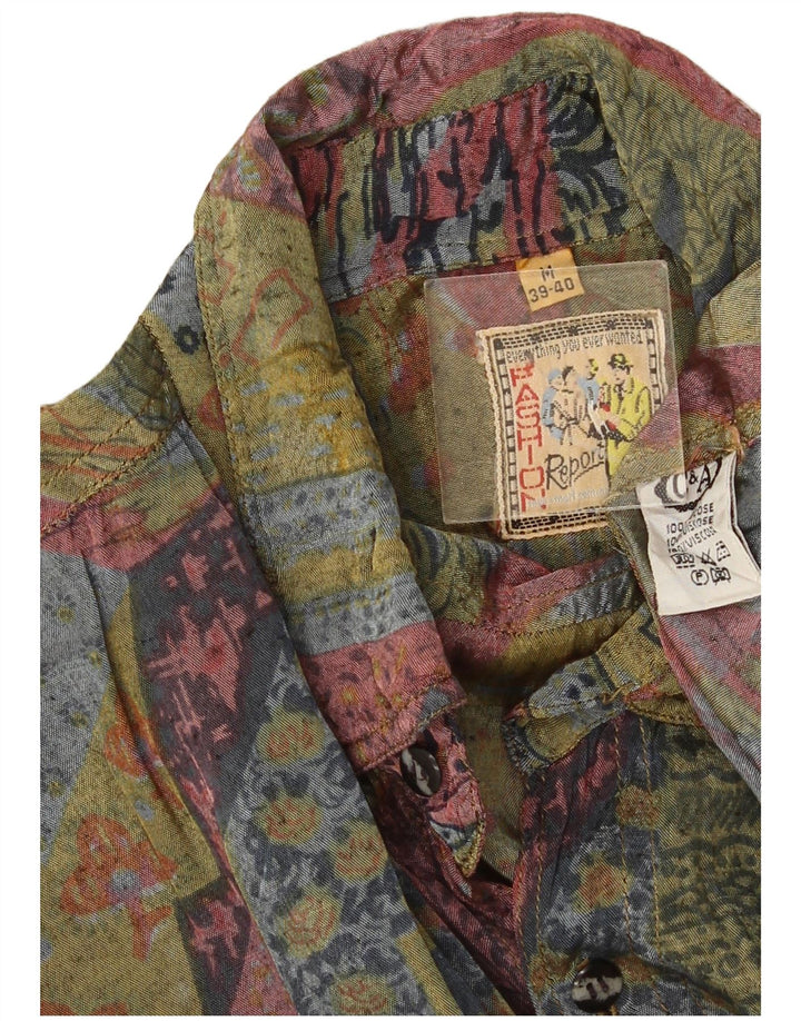 C&A Herreskjorte str. 39/40 Medium Flerfarvet geometrisk viskose