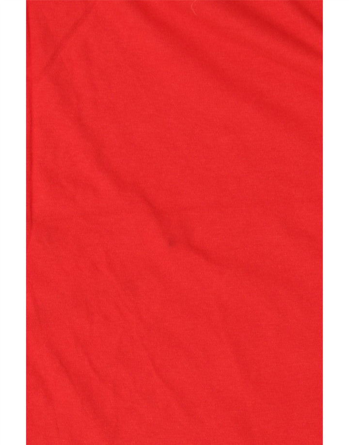 Vans Herre Classic Fit Grafisk T-Shirt Top Stor Rød Bomuld