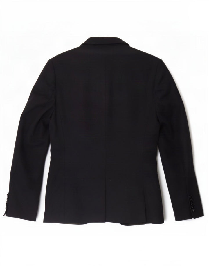 Zara Herre 2-knaps blazerjakke UK 38 Medium Navy Blue Polyester