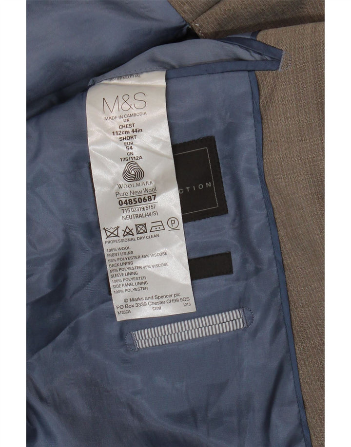 Marks & Spencer Herre 2-knaps blazerjakke UK 44 XL Grå uld