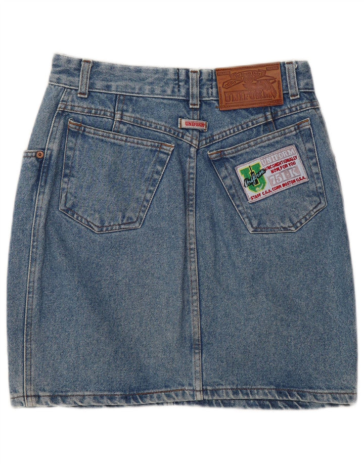 Uniform Dame Denim Nederdel W28 Medium Blue Bomuld