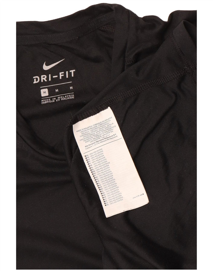 Nike Herre Dri Fit T-Shirt Top Medium Sort Polyester