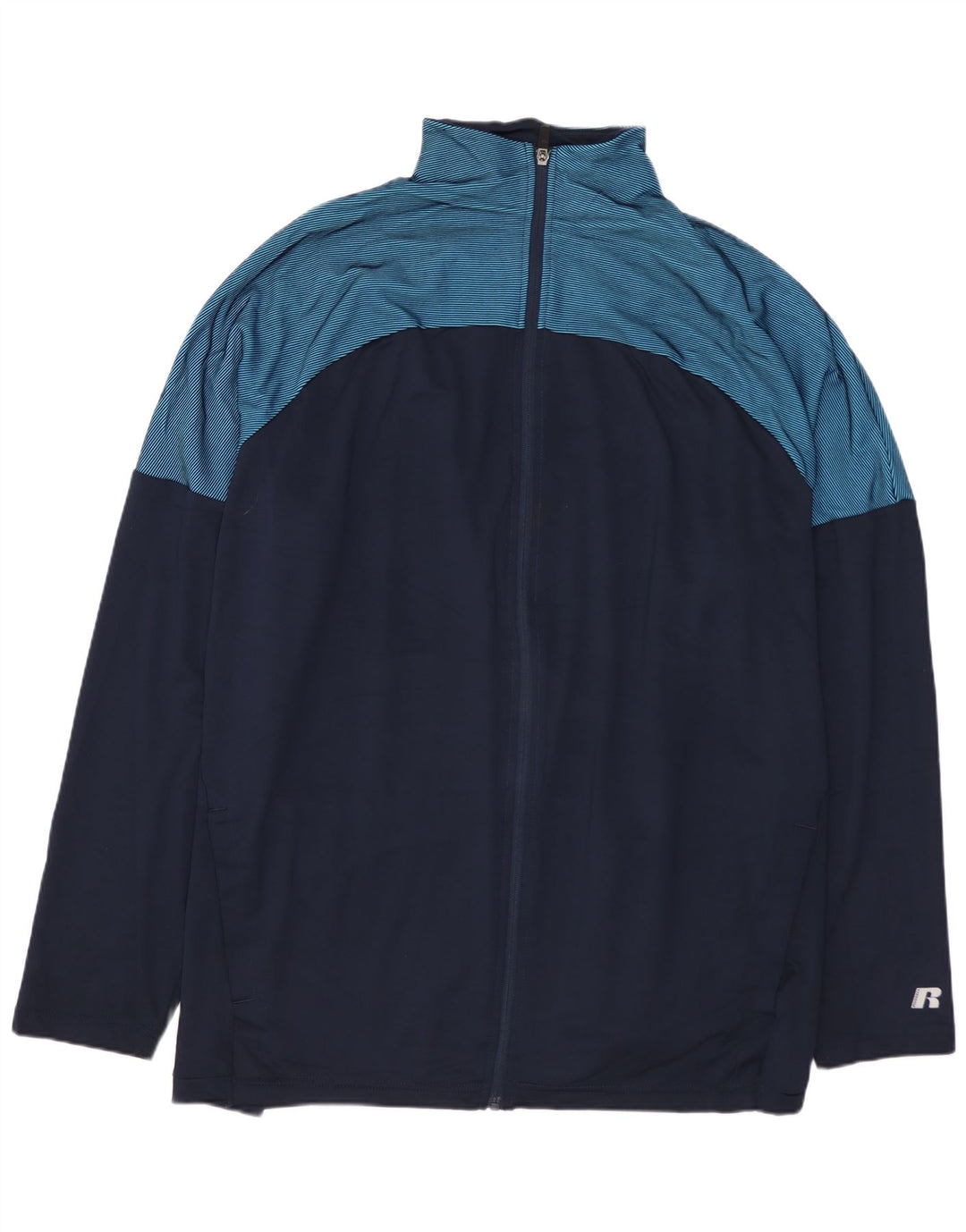 RUSSELL ATHLETIC Træningsdragt til mænd Topjakke 2XL Navy Blue Colourblock