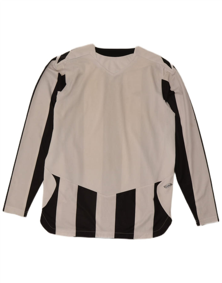 Umbro Herre Top Langærmet Medium Hvid Stribet Polyester