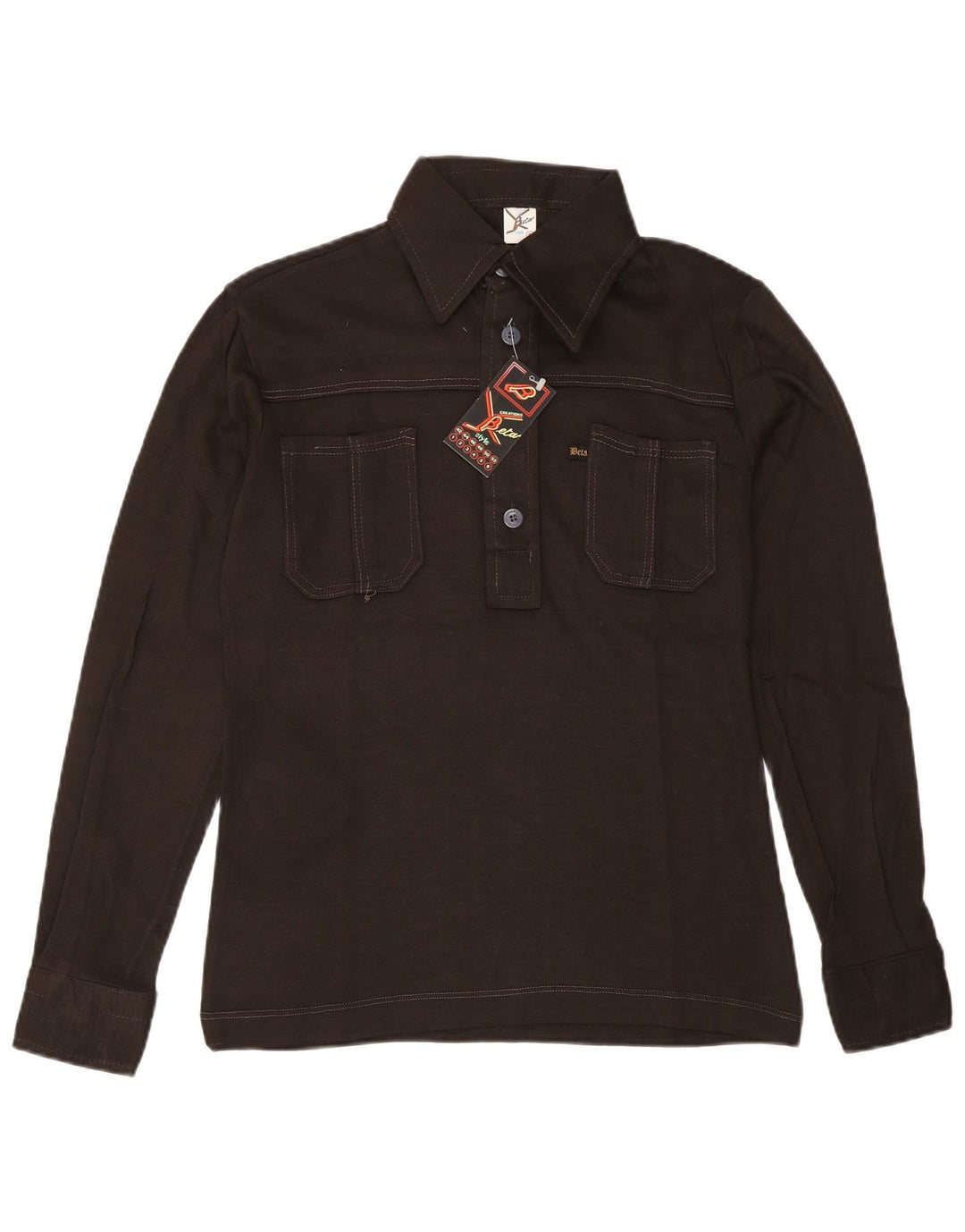 BETA Dame Pullover Shirt US 6 Medium Brun Akryl