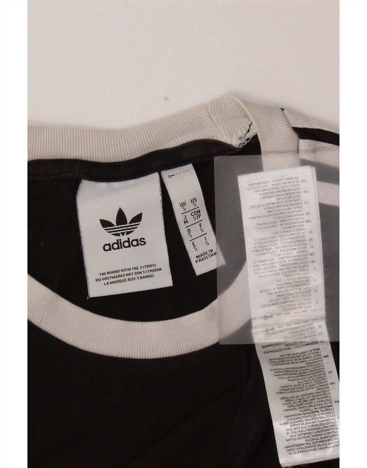 Adidas herre T-shirt top lille sort bomuld