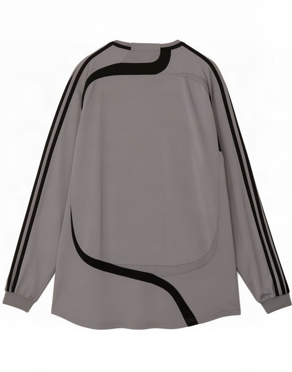 Adidas Herre Top Langærmet XL Grå Colourblock Polyester