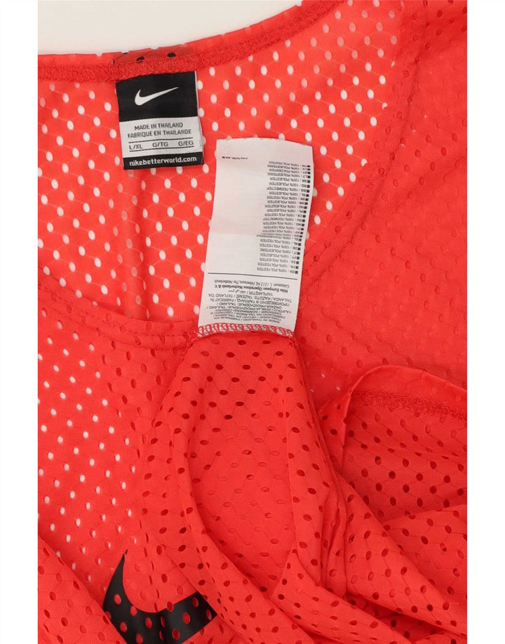 Nike grafisk vest til mænd, stor rød polyester