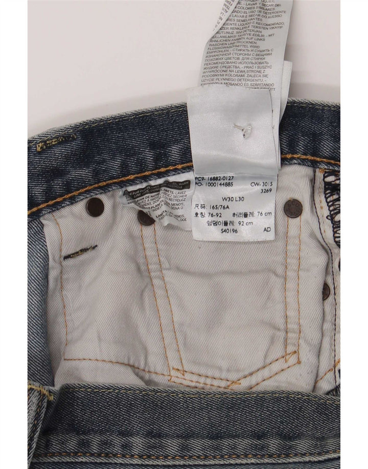 Levi's Herre 522 Straight Jeans W30 L30 Blå Bomuld