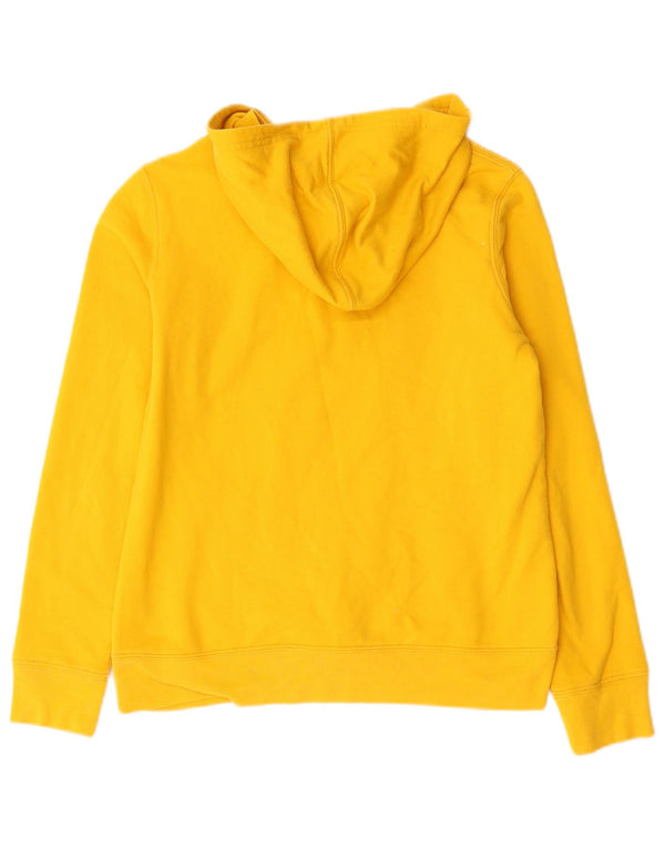 Gap Womens Grafisk Oversized Hoodie Jumper UK 6 XS Gul Bomuld
