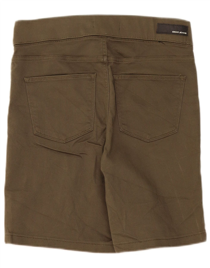 Dkny Kvinder Casual Shorts Små W27 Khaki Bomuld