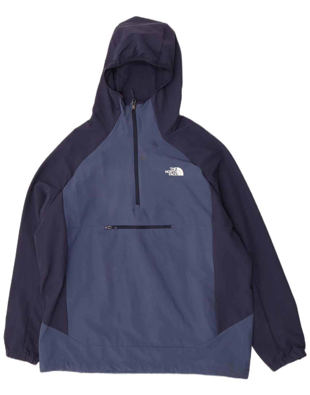 The North Face Herre Hættetrøje Regnjakke UK 44 2XL Blå Colourblock