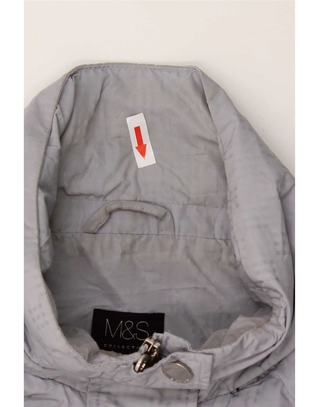 Marks & Spencer Dame Hooded Utility Jacket UK 18 XL Grå Polyester