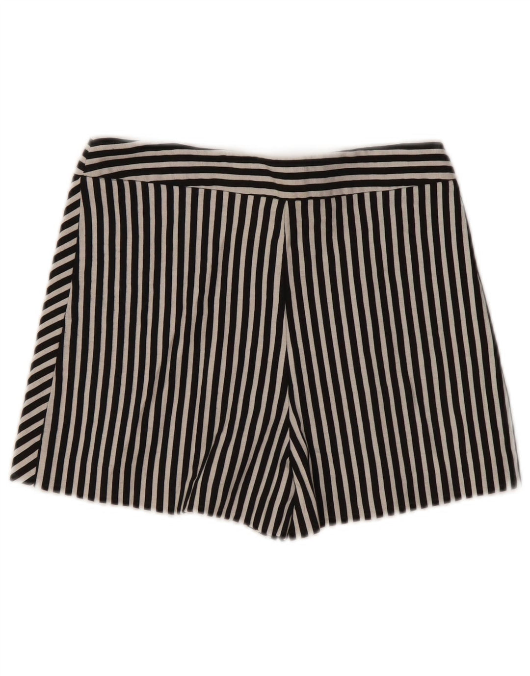 Zara Dame Skort UK 4 XS Sort Stribet Bomuld