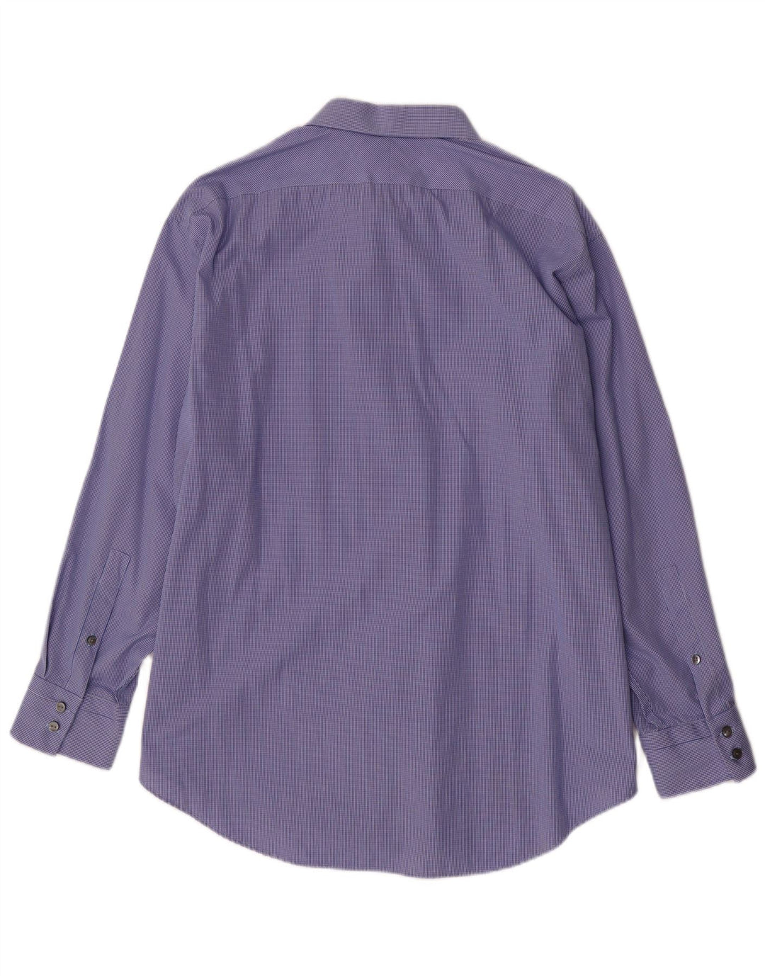 CALVIN KLEIN Herre Slim Fit skjorte størrelse 17 1/2 XL blå ternet bomuld