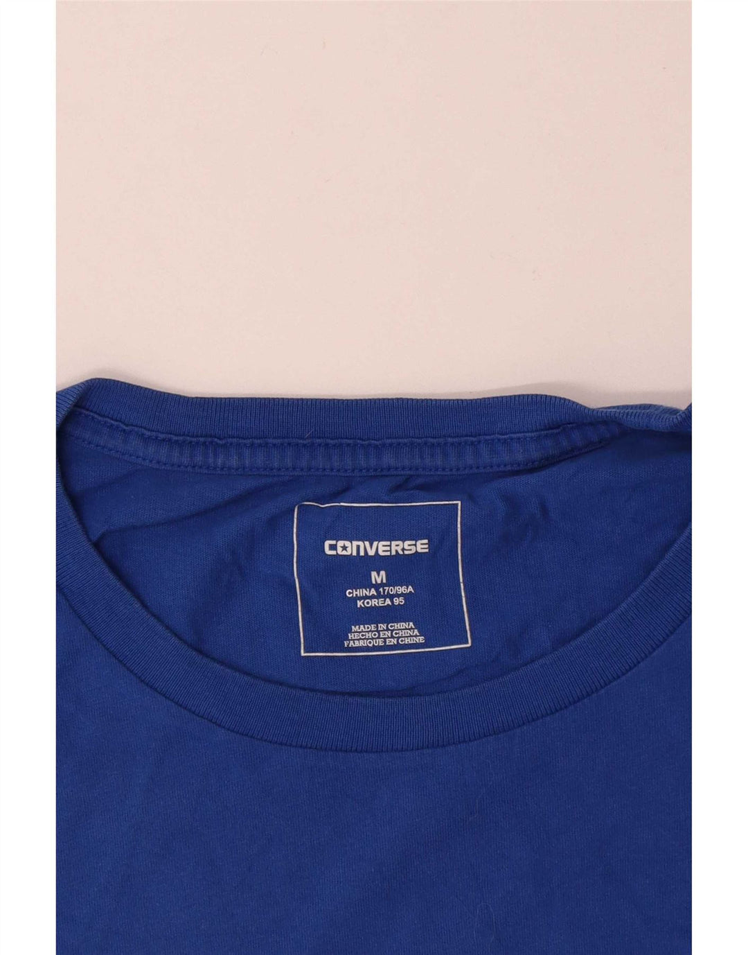Converse Grafisk T-shirt til mænd, mellemblå bomuld