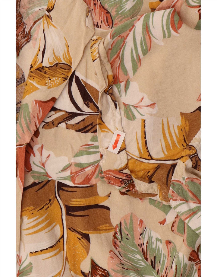 Marrakech Herreskjorte Medium Beige Blomsterbomuld