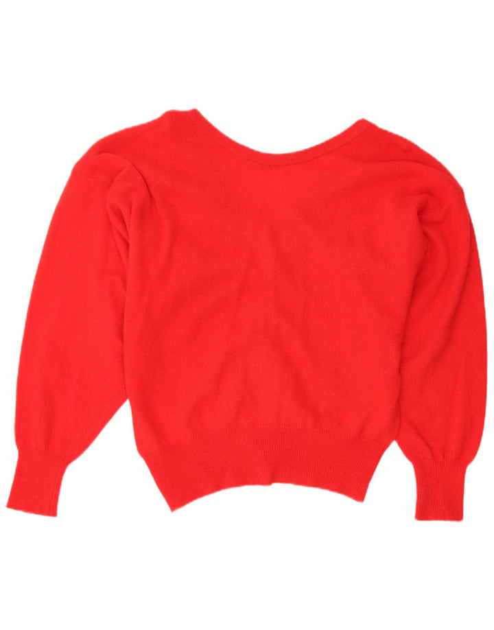 Confezioni Di Lusso Dame Cardigan Sweater UK 12 Medium Red