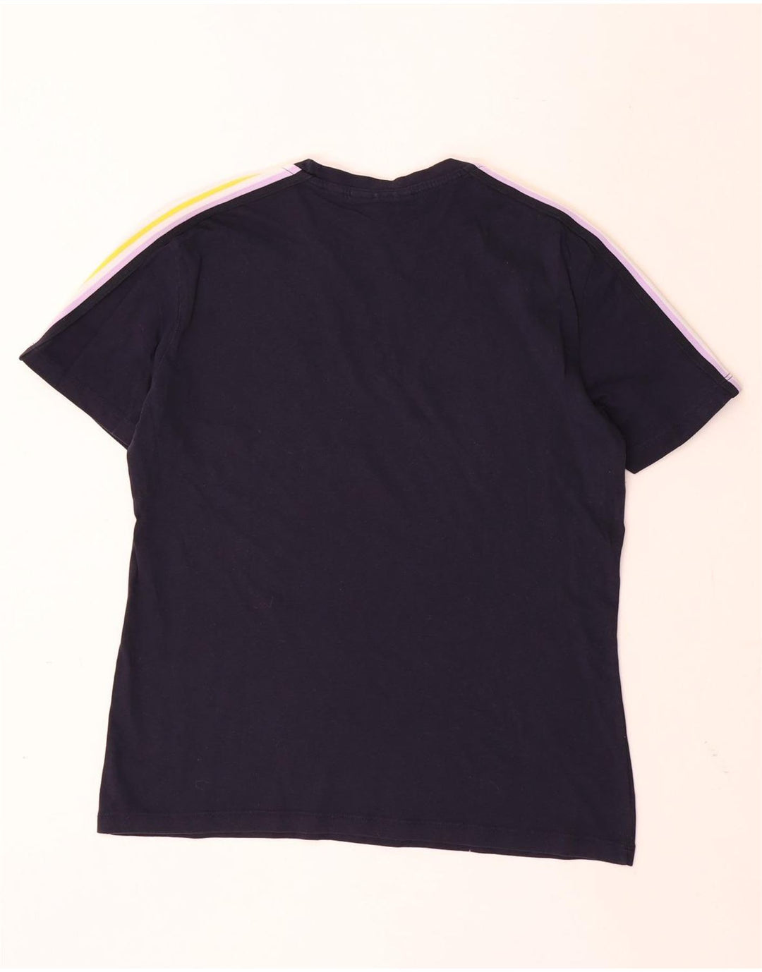 SERGIO TACCHINI Herre T-Shirt Top Small Navy Blue Colourblock