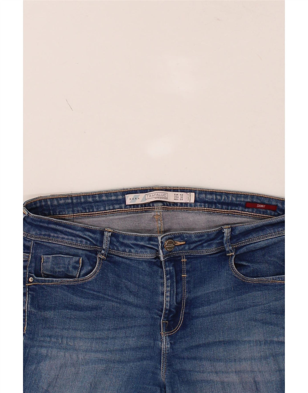 ZARA Womens Skinny Jeans EU 42 Large W32 L31 Blue Vintage Zara and Second-Hand Zara from Messina Hembry 