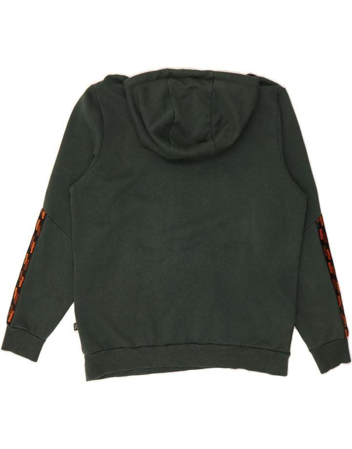 PUMA Mens Hoodie Jumper Large Green Vintage Puma and Second-Hand Puma from Messina Hembry 