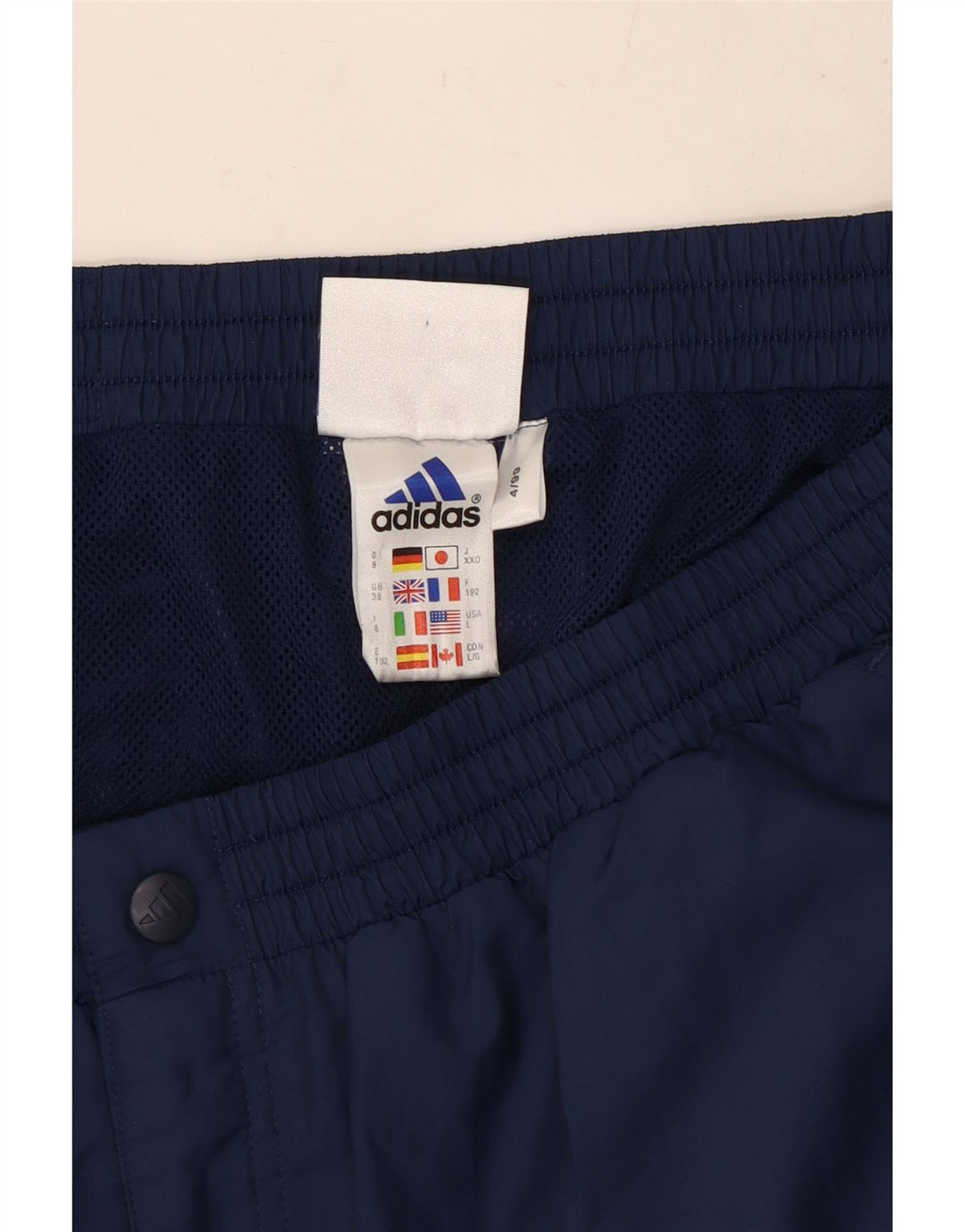 Adidas Herre Cargo Træningsdragt Bukser Large Navy Blue Polyester