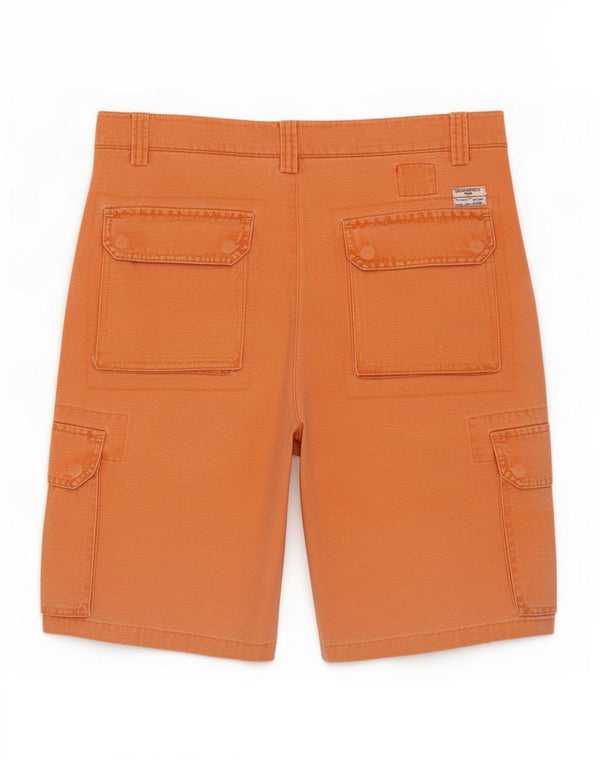 Brooksfield Herre Cargo Shorts IT 50 Large W34 Orange Bomuld