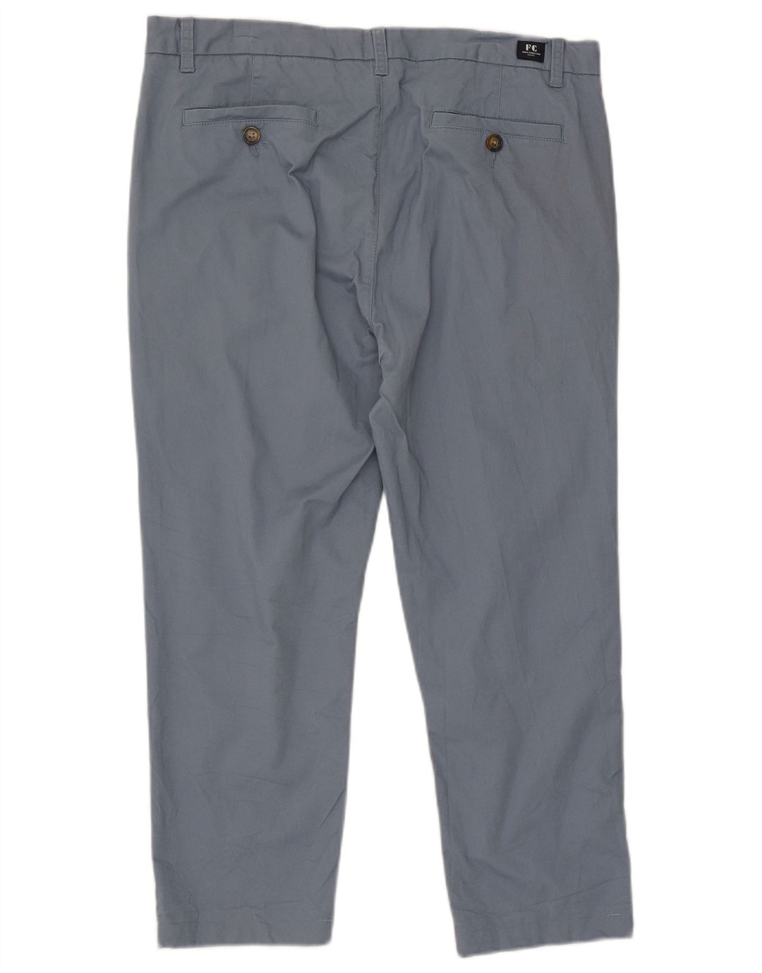 French Connection Herre Slim Fit Cropped Trousers W36 L25 Blå