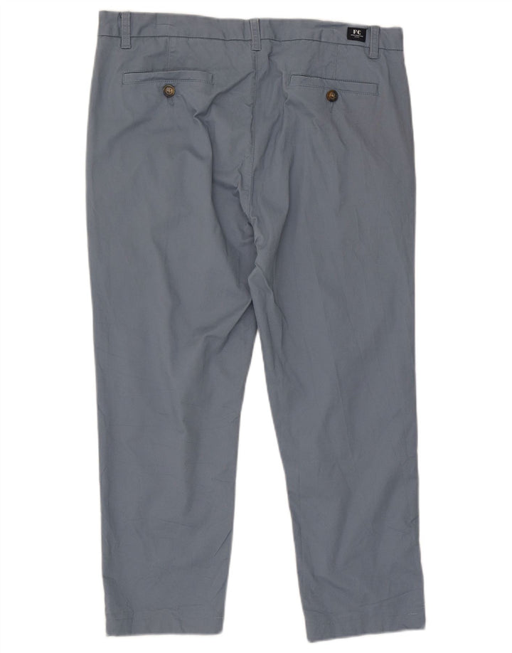 French Connection Herre Slim Fit Cropped Trousers W36 L25 Blå