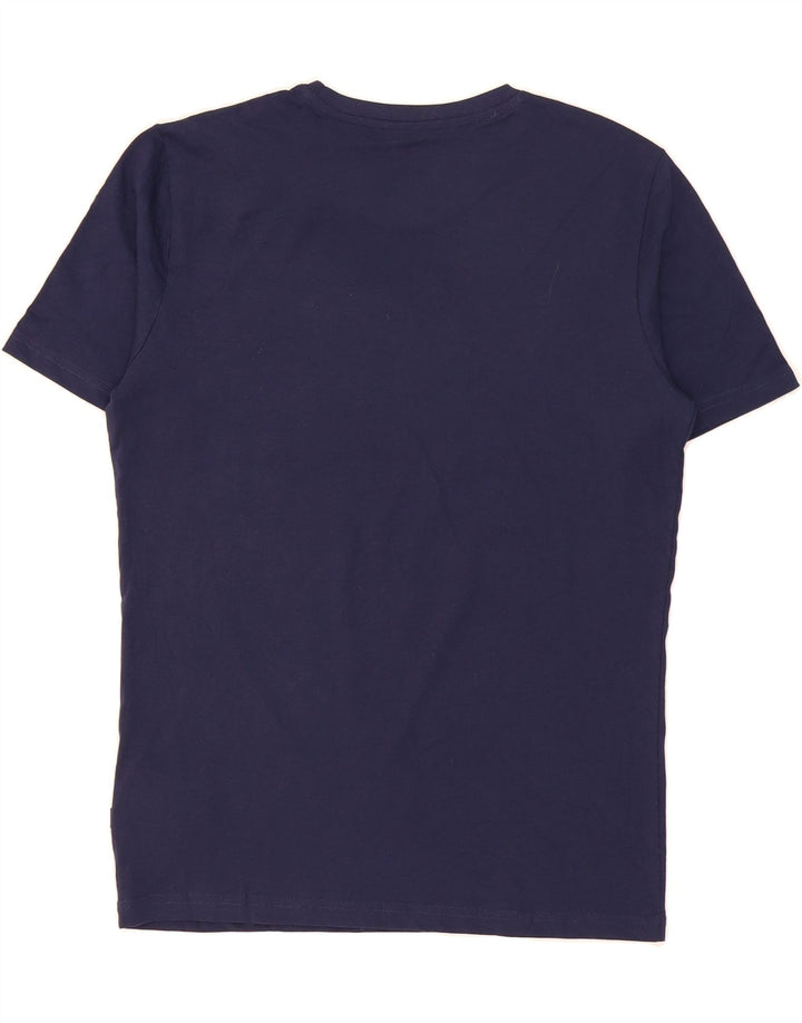 PUMA Mens Graphic T-Shirt Top Small Navy Blue Cotton Vintage Puma and Second-Hand Puma from Messina Hembry 