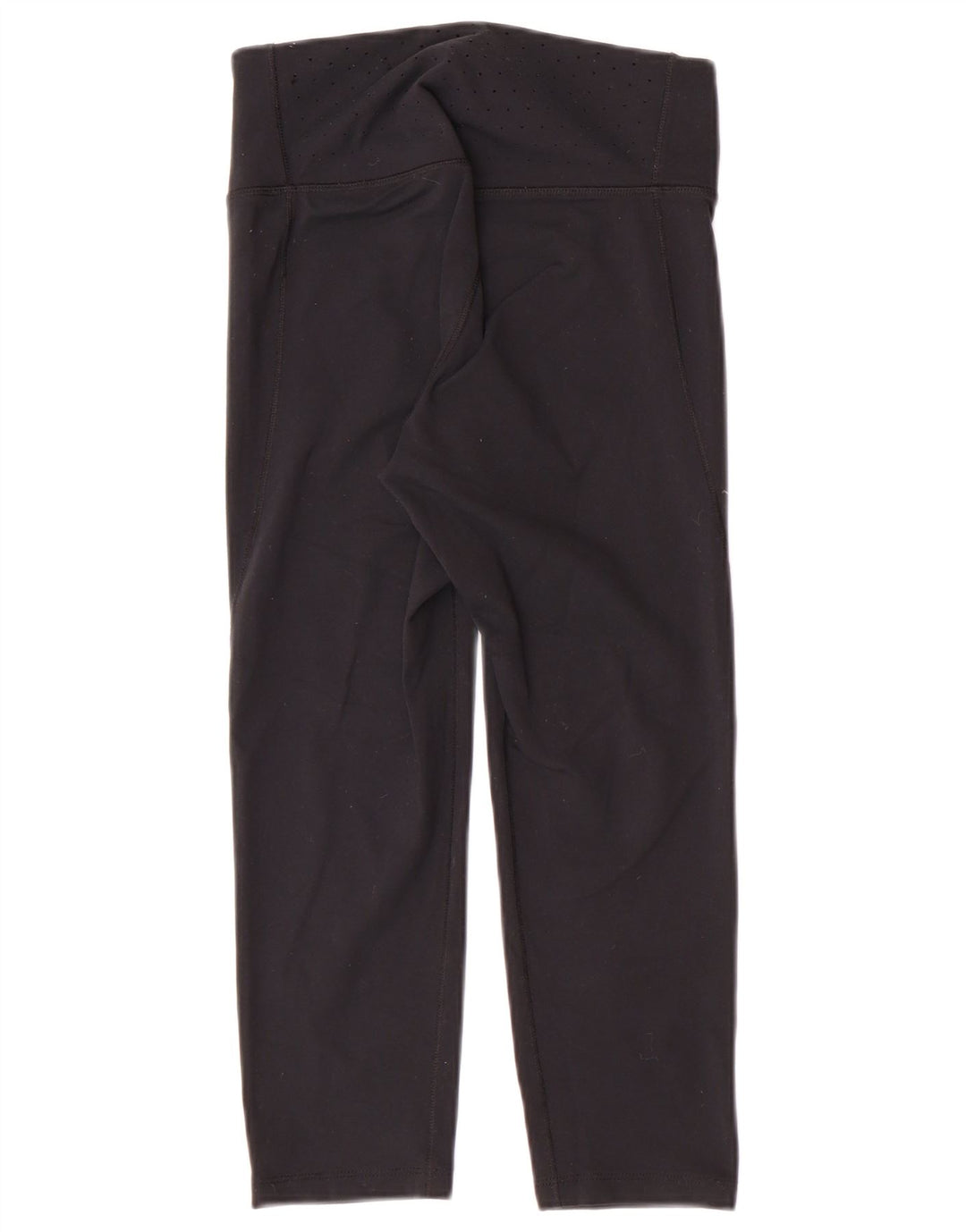 NIKE Dame Dri Fit Capri Leggings UK 8 Small Black Nylon