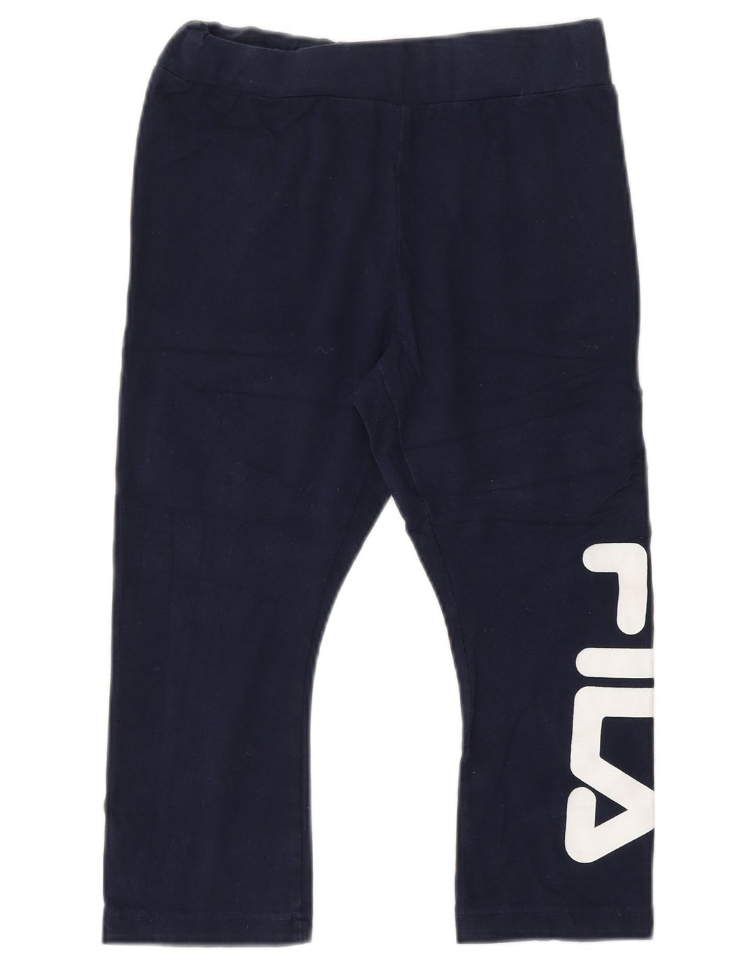 FILA Grafiske Capri Leggings til kvinder UK 4 XS marineblå bomuld