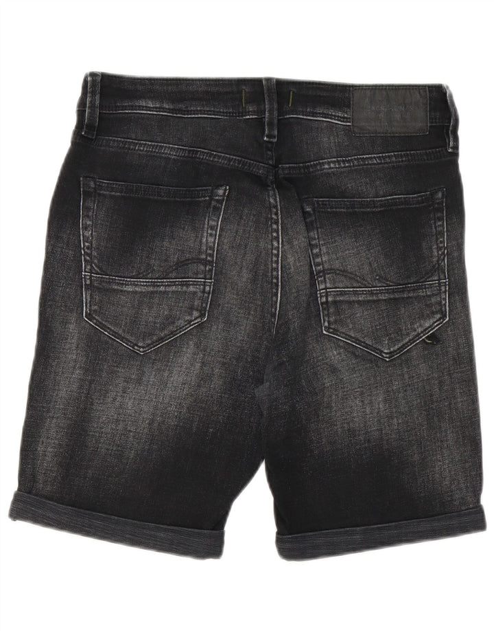 Jack & Jones Herre Distressed Denim Shorts Små W29 Sort