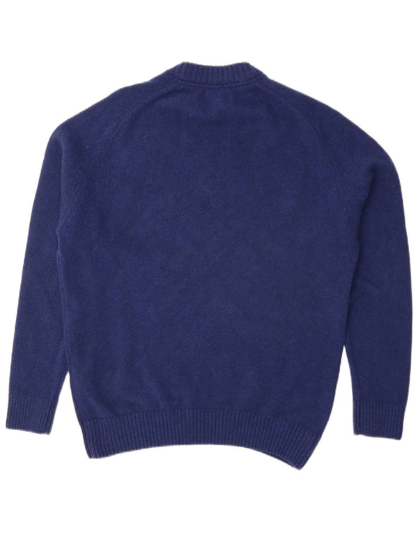 Barbour Herre sweater med rund hals XL blå uld