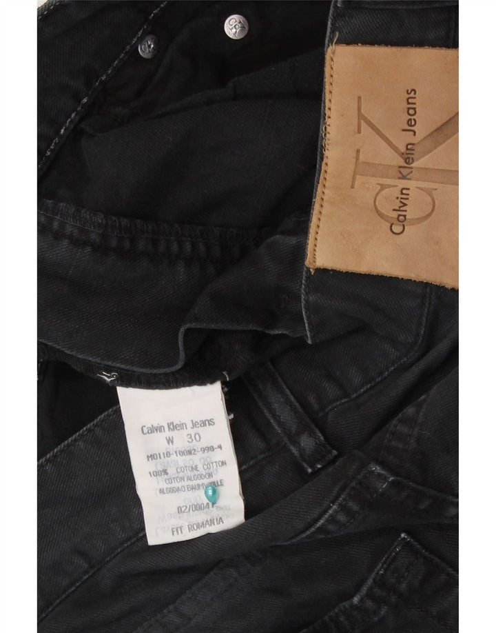 Calvin Klein Straight Jeans til mænd W30 L33 Sort bomuld