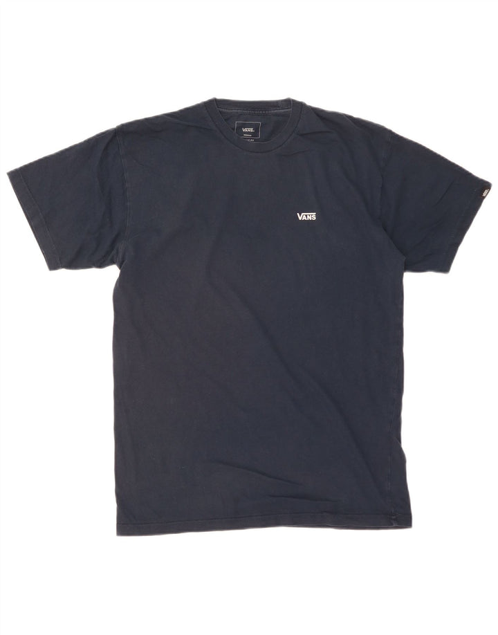 VANS Herre Classic Fit T-Shirt Top Medium Marineblå Bomuld