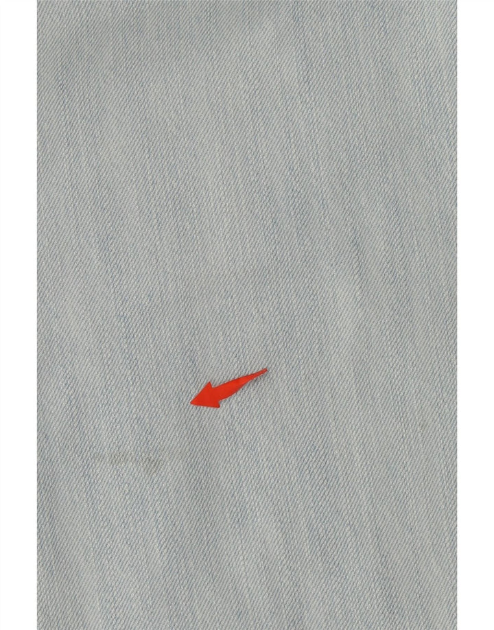 CARRERA Herre 717 Distressed Slim Jeans IT 52 XL W36 L34 Blå Bomuld