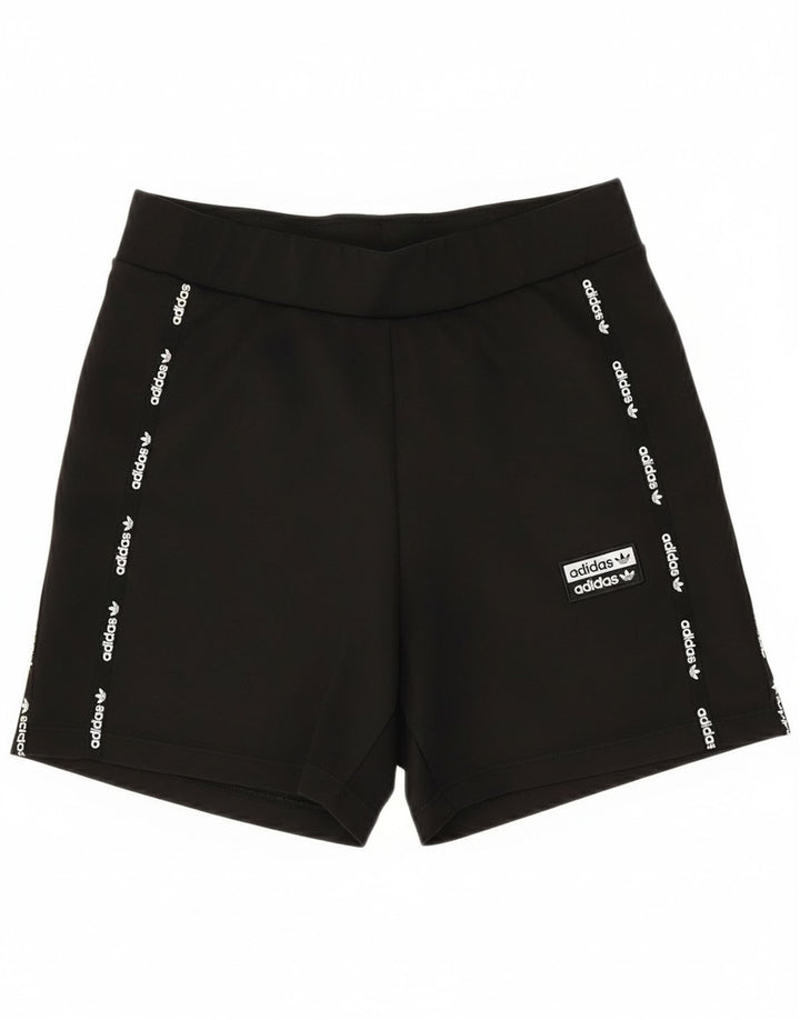 Adidas Graphic Sports Shorts til kvinder UK 10 Small Black Polyester