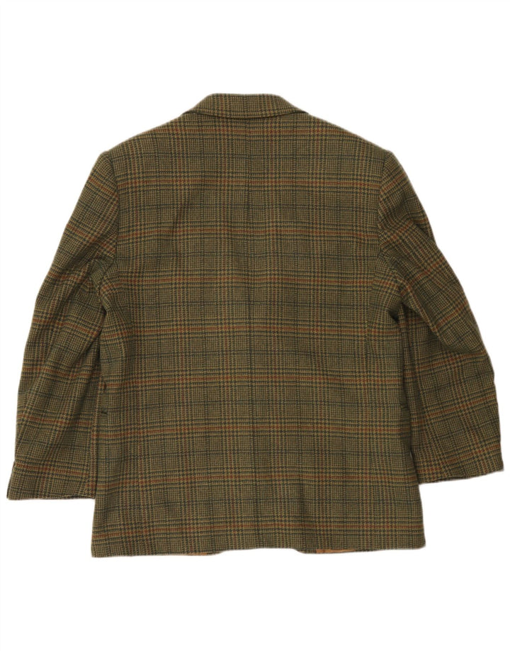 Incom Herre 2-knaps blazerjakke UK 38 Medium Khaki Houndstooth