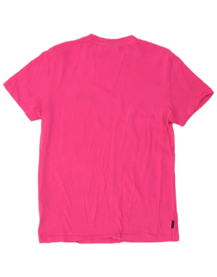 Superdry Herre T-shirt Top Stor Pink Bomuld